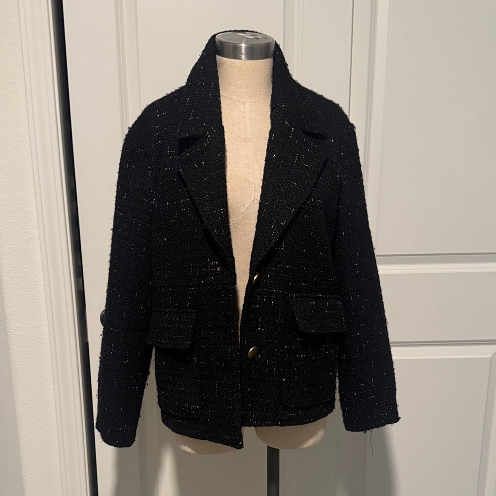 House of Harlow 1960 Faux wool blazer